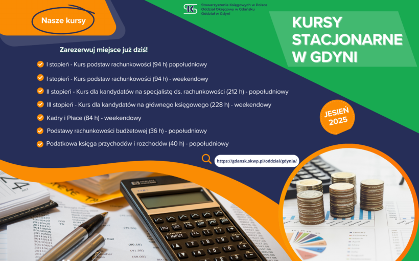 Zarezerwuj miejsce na kursy stacjonarne w Gdyni!