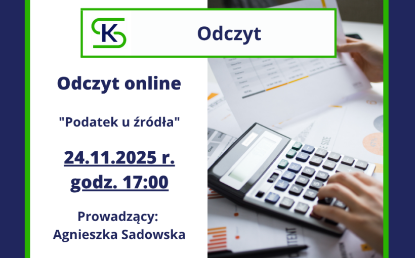 Odczyt online - „Podatek u źródła”