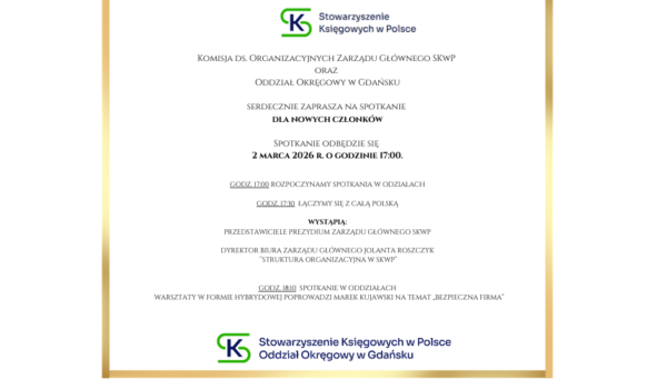 Zapraszamy na spotkanie dla Nowych Członków!