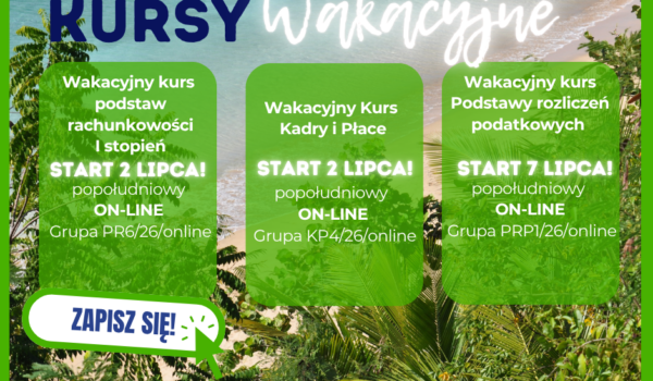 Kursy wakacyjne