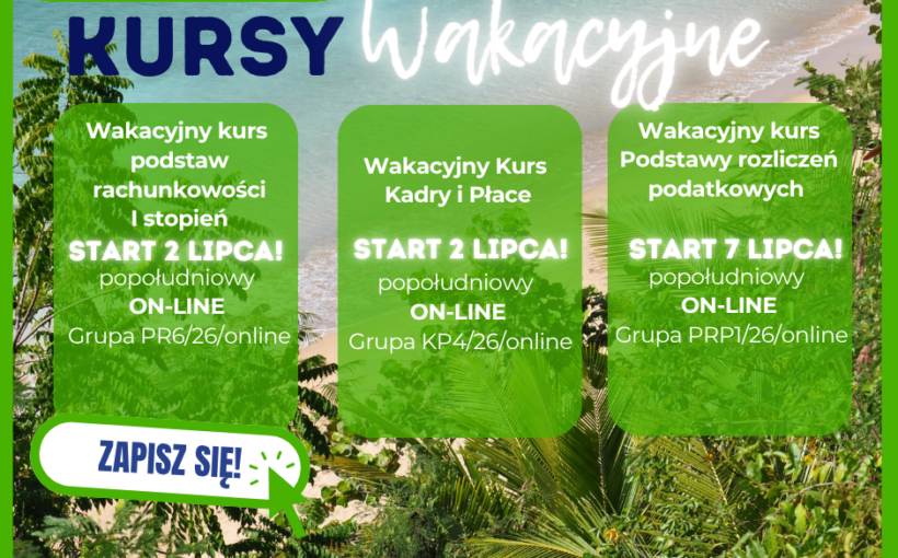 Kursy wakacyjne