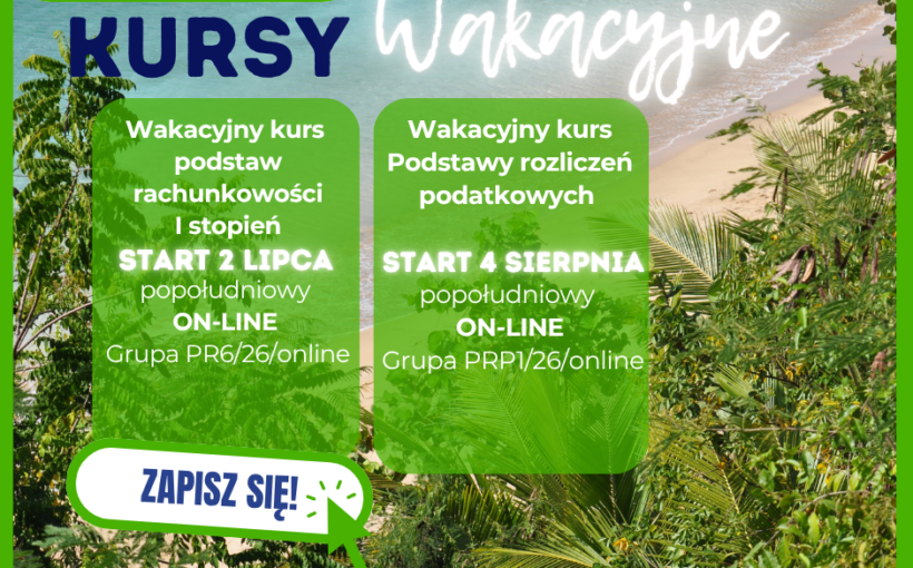 Kursy wakacyjne