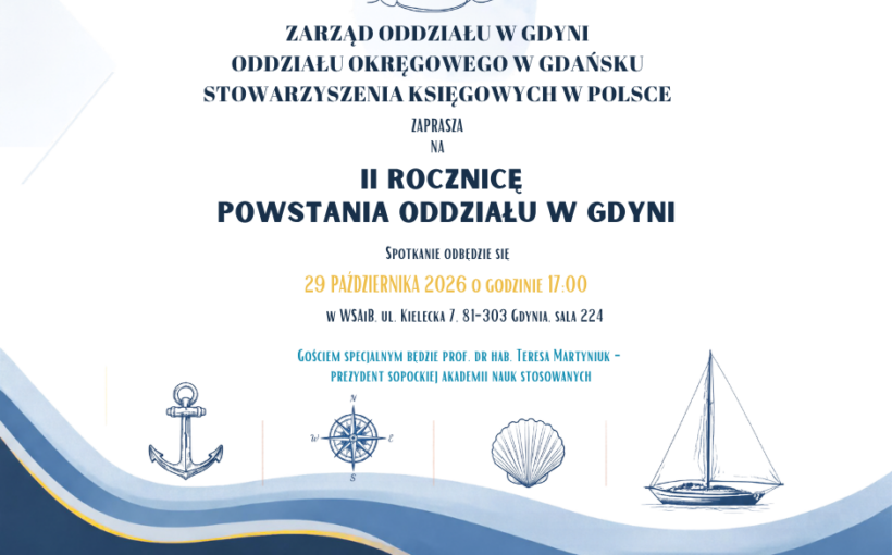 II rocznica powstania Oddziału w Gdyni - 29.10.2026 r.